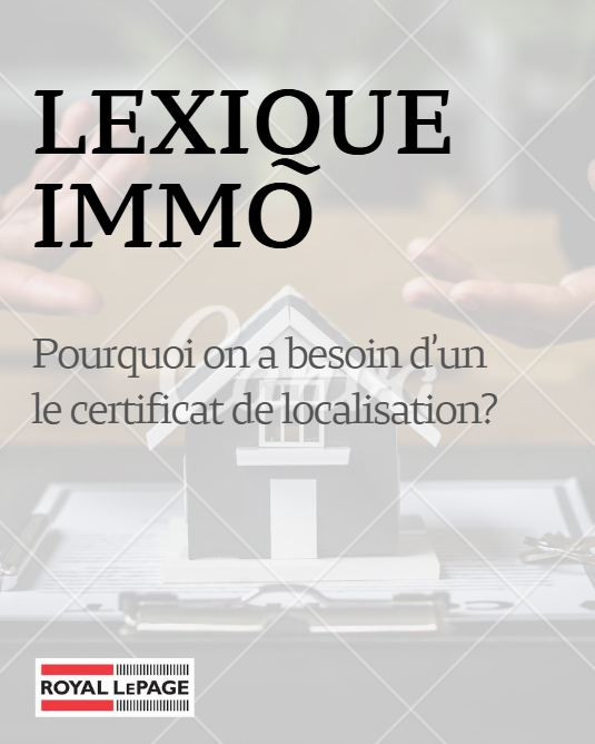 Certificat de localisation