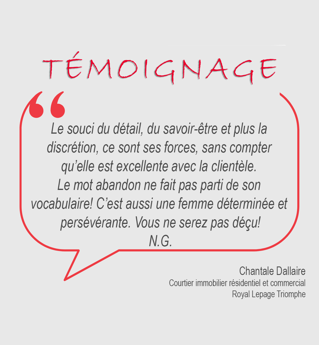 Témoignage NG